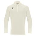 Hutton Shirt LS OFFWHT 3XS Teknisk langarmet poloskjorte