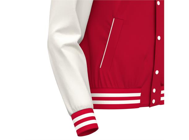 Fiddle varsity college RED/WHT XL Collegejakke - Unisex 